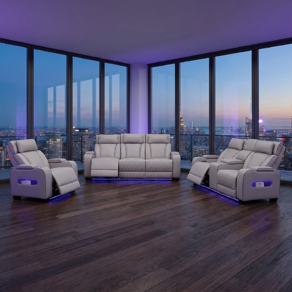 HD-2222 Power Reclining Sofa Set